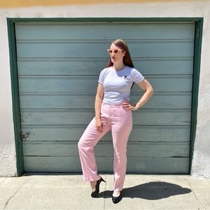 Ralph Lauren Pink Linen Pants
